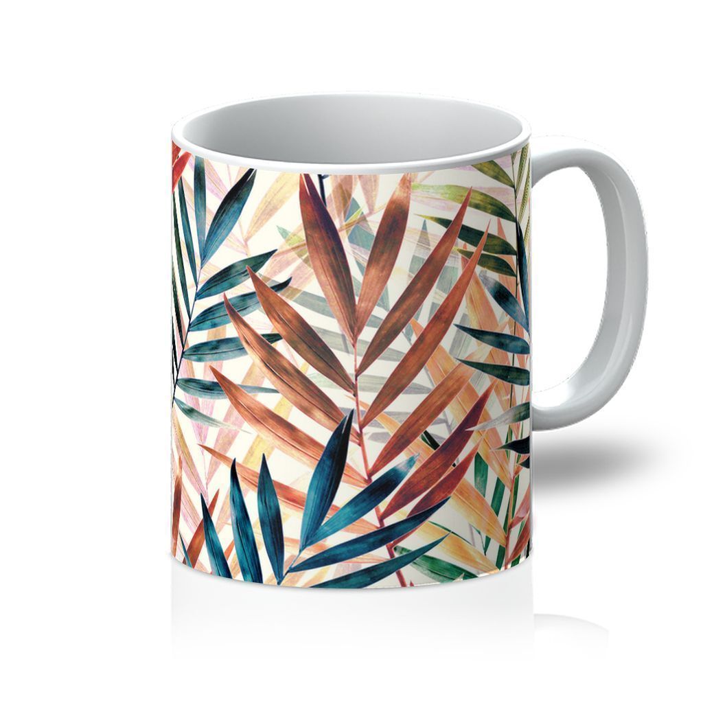 VIRGIN TEEZ Homeware 11oz LEAVES Mug