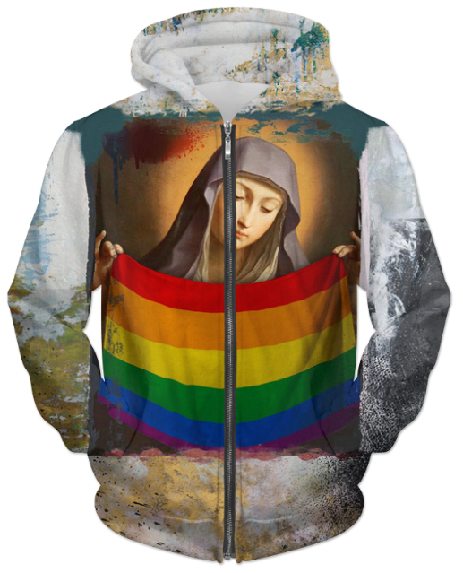 Virgin Teez Sublimation Hoodie LGBTTTIQ UNISEX ZIP HOODIE