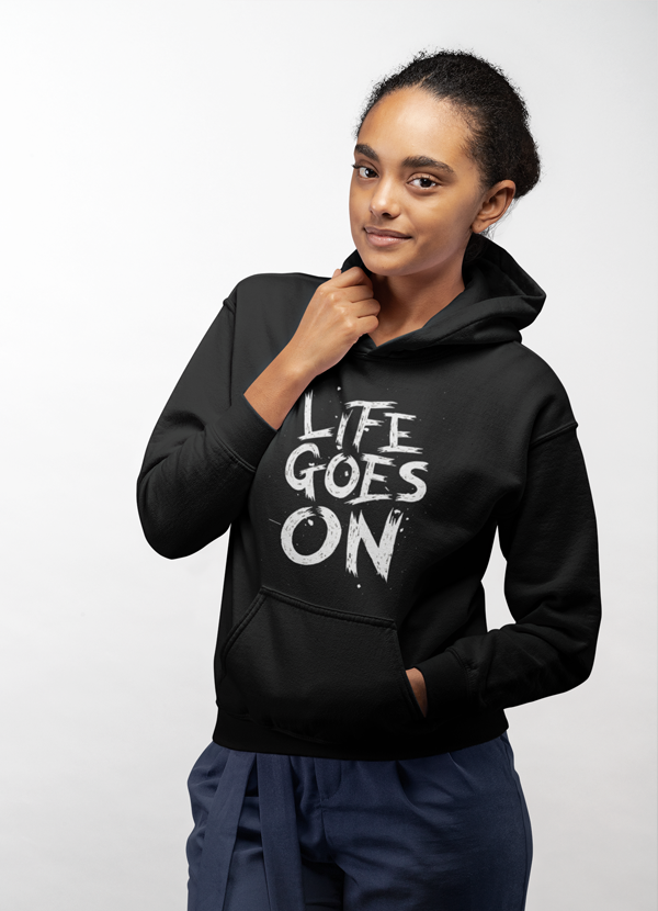 Virgin Teez Pull Over Hoodie Life Goes On HOODIE