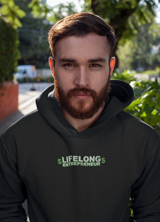 Virgin Teez Pull Over Hoodie Life Long Entrepreneur HOODIE