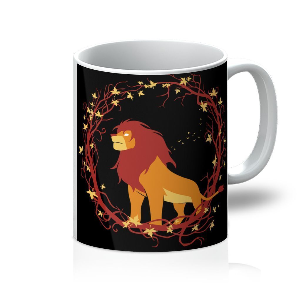 VIRGIN TEEZ Homeware 11oz Lion circle Mug