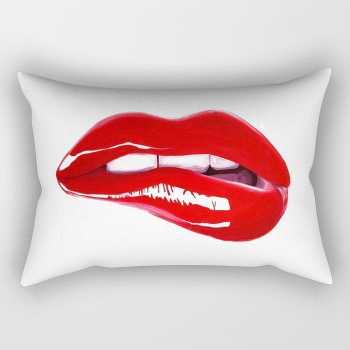 The Pillow pillows Lips Rectangle Pillow