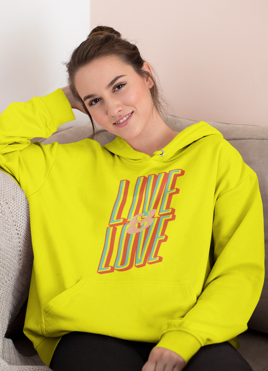 Virgin Teez Pull Over Hoodie Live Love HOODIE