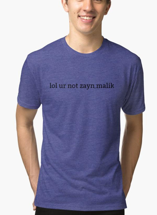 Ali Naqvi T-SHIRT LOL UR NOT ZAYN MALIK Purple T-shirt