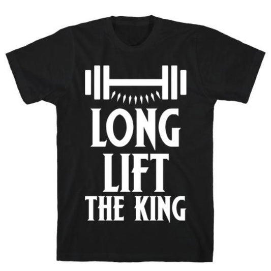 GYM FIT T-SHIRT LONG LIFT THE KING T-SHIRT