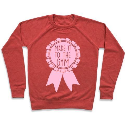 MADE IT TO THE GYM AWARD RIBBON CREWNECK SWEATSHIRT