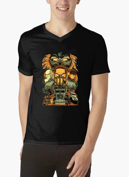 M Nidal Khan T-shirt SMALL / Black MadMax V-Neck T-shirt