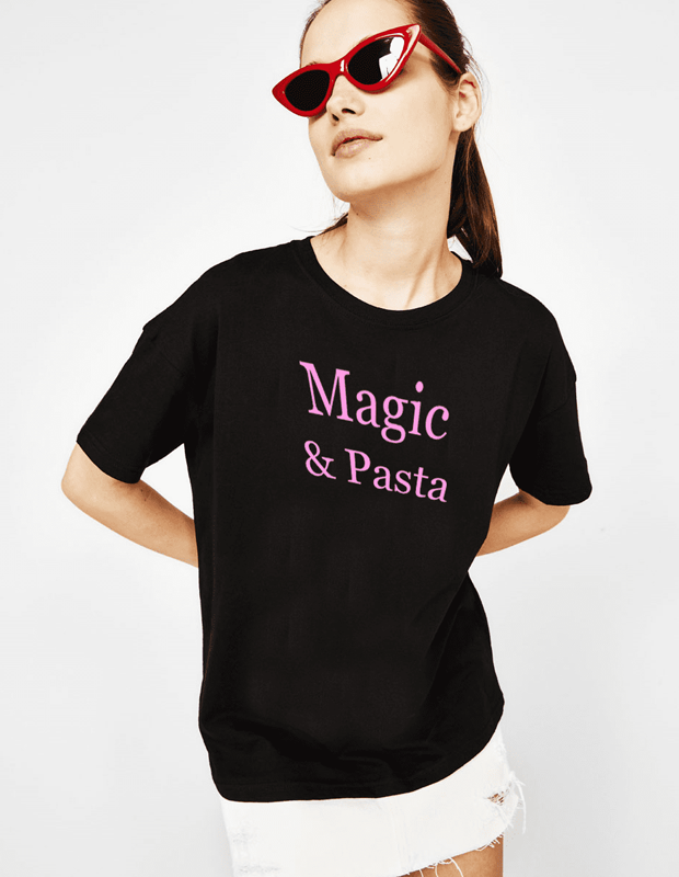 VIRGIN TEEZ Women T-shirt Magic & Pasta Women's T-Shirt