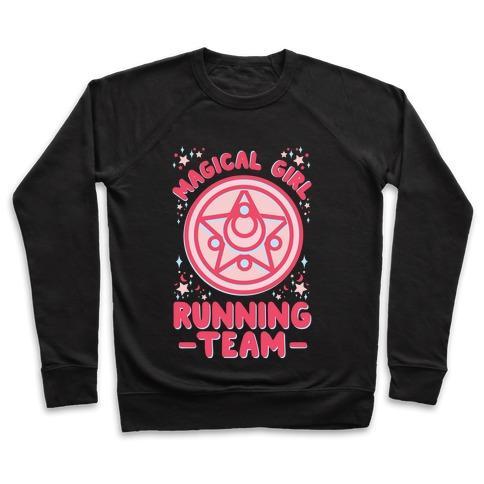 Virgin Teez  Pullover Crewneck Sweatshirt / x-small / Black MAGICAL GIRL RUNNING TEAM CREWNECK SWEATSHIRT