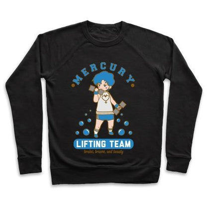 Virgin Teez  Pullover Crewneck Sweatshirt / x-small / Black MERCURY LIFTING TEAM CREWNECK SWEATSHIRT