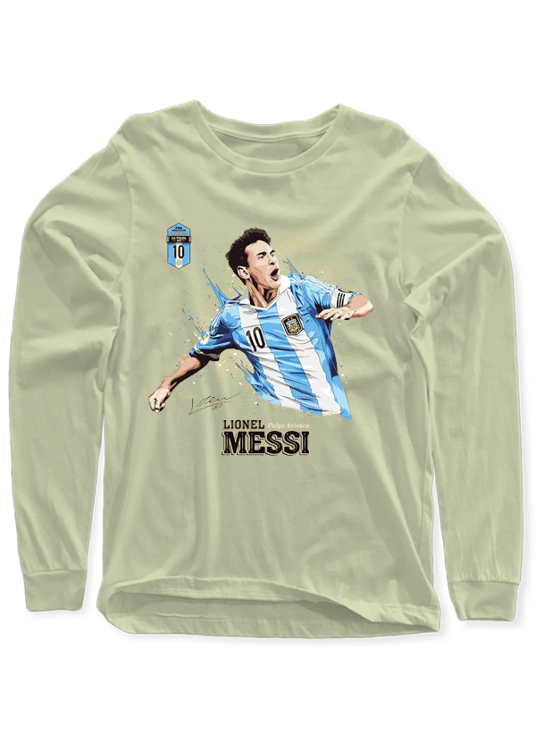 M Nidal Khan T-shirt SMALL / Offwhite Messi Full Sleeves T-shirt