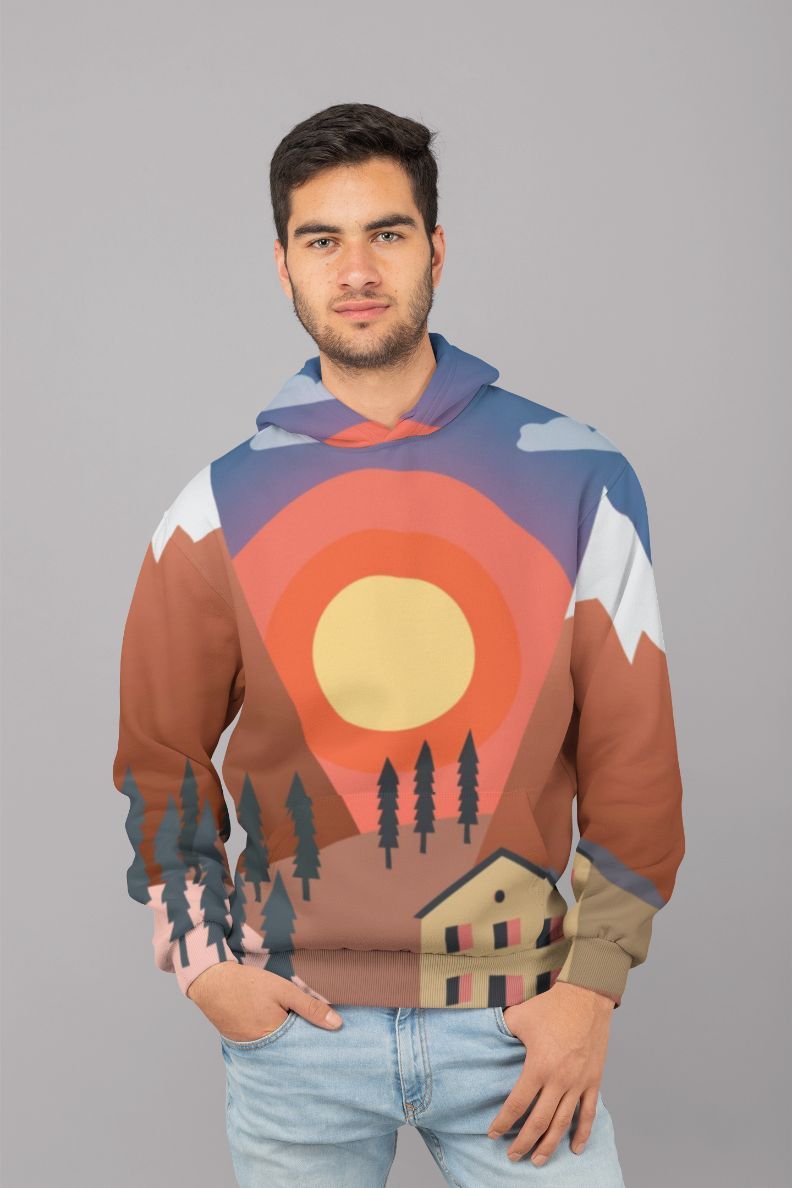 Millitary scene UNISEX Sublimation Hoodie