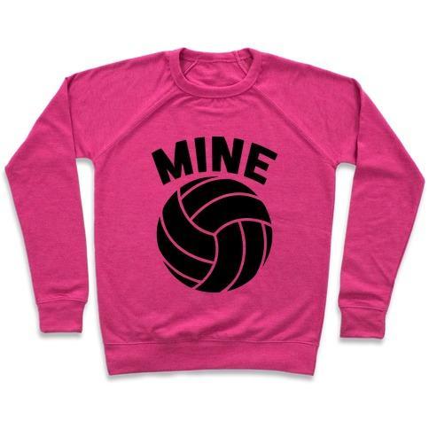 Virgin Teez  Pullover Crewneck Sweatshirt / x-small / Deep Pink MINE CREWNECK SWEATSHIRT