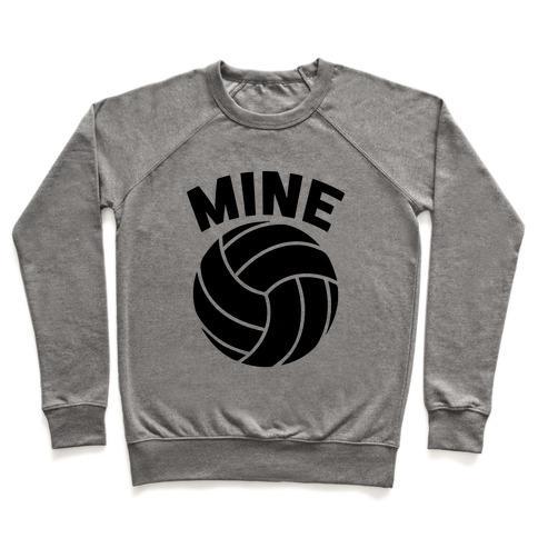 Virgin Teez  Pullover Crewneck Sweatshirt / x-small / Heathered Gray MINE CREWNECK SWEATSHIRT