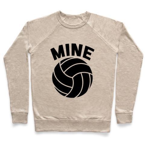 Virgin Teez  Pullover Crewneck Sweatshirt / x-small / Heathered Oatmeal MINE CREWNECK SWEATSHIRT