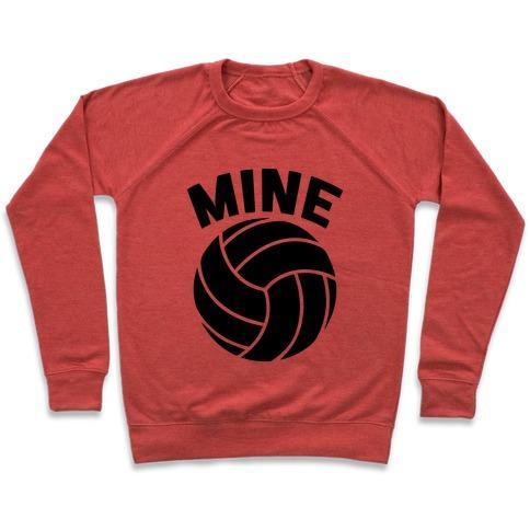 Virgin Teez  Pullover Crewneck Sweatshirt / x-small / Heathered Red MINE CREWNECK SWEATSHIRT