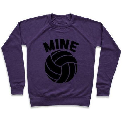 Virgin Teez  Pullover Crewneck Sweatshirt / x-small / Purple MINE CREWNECK SWEATSHIRT