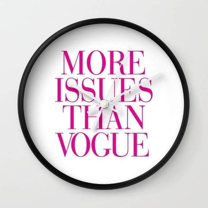 Dany Designs Wall Clock More Issues than Vogue  Wall clock