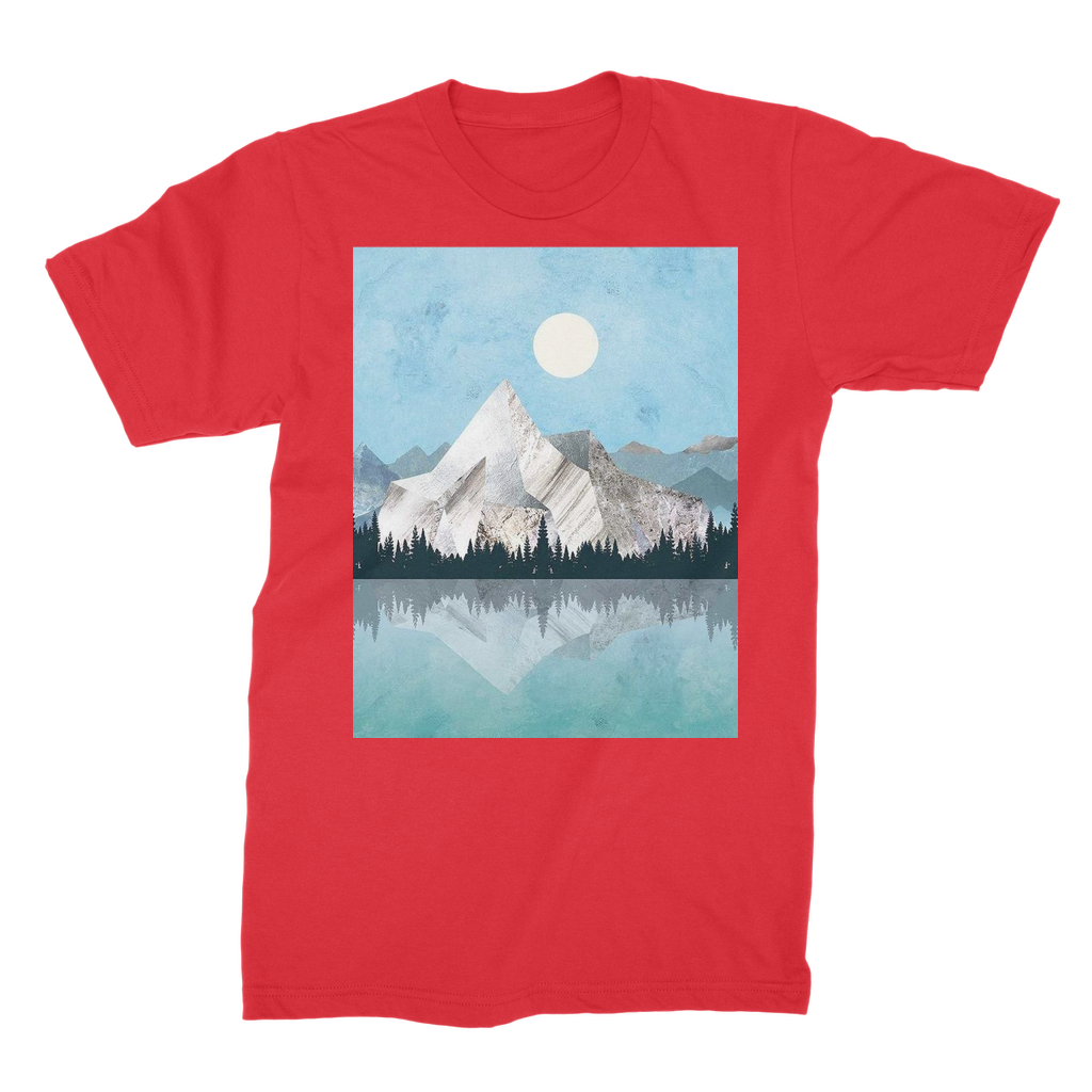 VIRGIN TEEZ Men T-Shirts Red / Male / S Mountain Sonnet Moonlit Stanza PT 2 Premium Jersey Men's T-Shirt