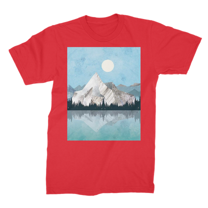 VIRGIN TEEZ Men T-Shirts Red / Male / S Mountain Sonnet Moonlit Stanza PT 2 Premium Jersey Men's T-Shirt