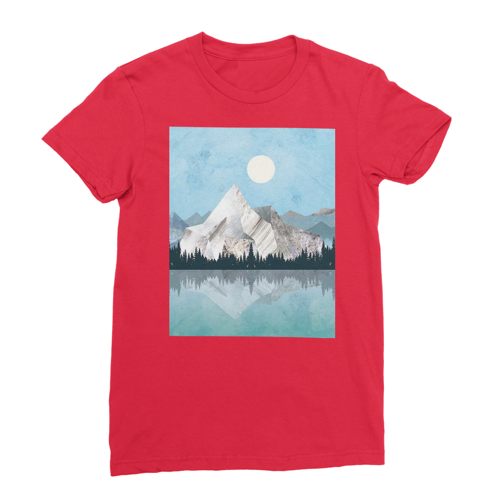 VIRGIN TEEZ Women T-Shirt Red / Female / S Mountain Sonnet Moonlit Stanza PT 2 Premium Jersey Women's T-Shirt