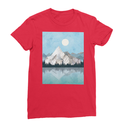 VIRGIN TEEZ Women T-Shirt Red / Female / S Mountain Sonnet Moonlit Stanza PT 2 Premium Jersey Women's T-Shirt