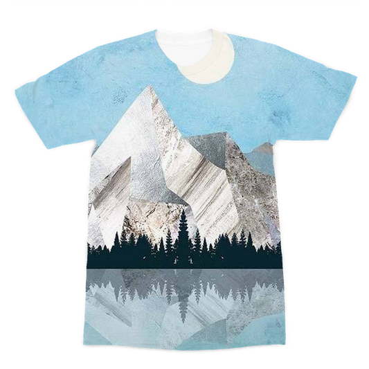 VIRGIN TEEZ Sublimation Men T-Shirt XS Mountain Sonnet Moonlit Stanza PT 2 Premium Sublimation Adult T-Shirt