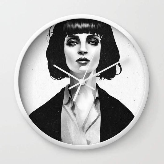 Dany Designs Wall Clock Mrs Mia Wallace Wall clock