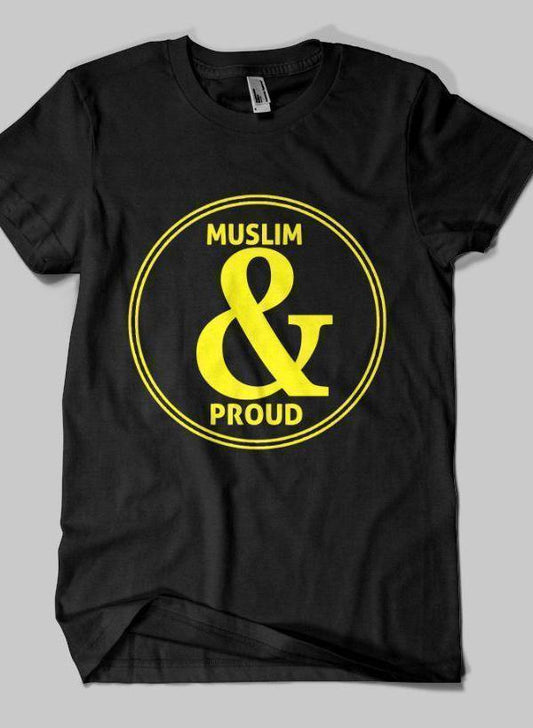 Fahad Khan T-shirt SMALL / Black Muslim & Proud Islamic Half Sleeves T-shirt