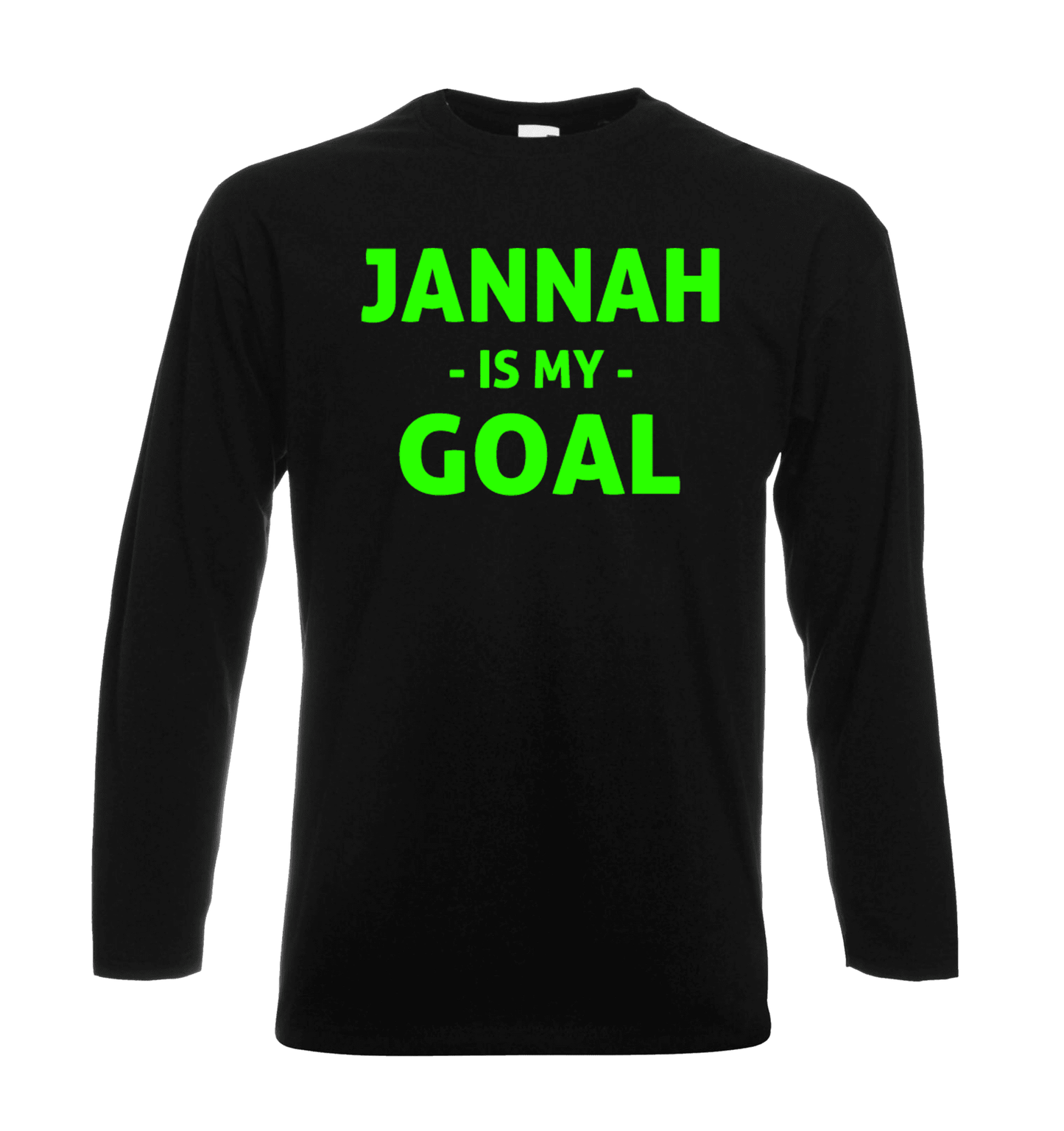 Fahad Khan T-shirt SMALL / Black MY GOAL Islamic Full Sleeves T-shirt