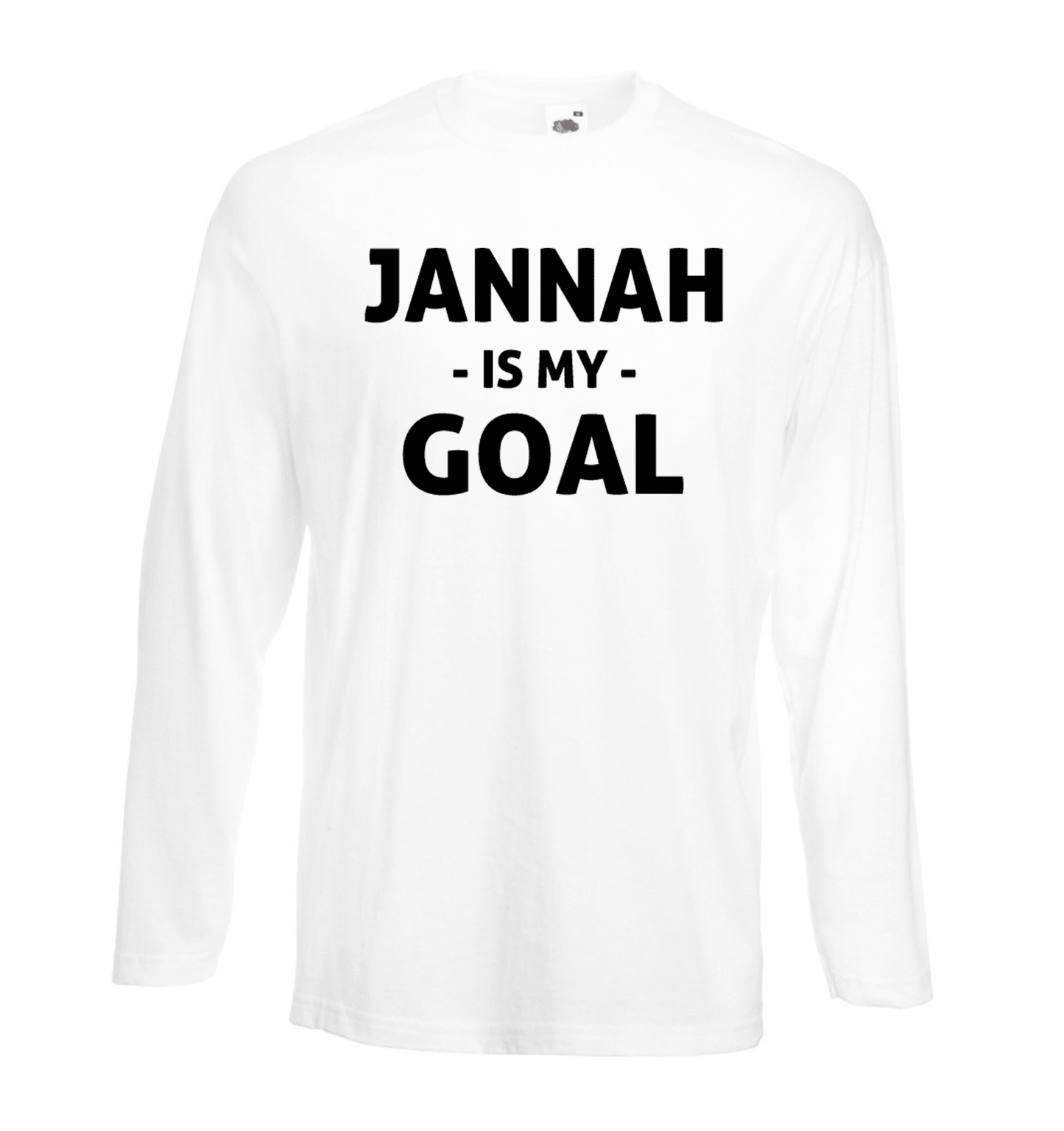 Fahad Khan T-shirt SMALL / White MY GOAL Islamic Full Sleeves T-shirt