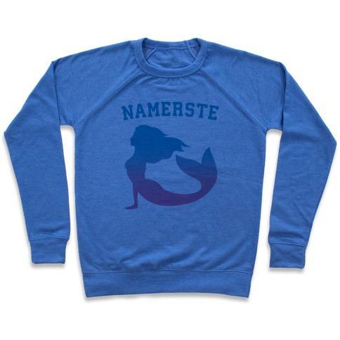 Virgin Teez  Pullover Crewneck Sweatshirt / x-small / Heathered Blue NAMERSTE CREWNECK SWEATSHIRT