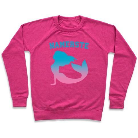 Virgin Teez  Pullover Crewneck Sweatshirt / x-small / Deep Pink NAMERSTE CREWNECK SWEATSHIRT