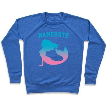 Virgin Teez  Pullover Crewneck Sweatshirt / x-small / Heathered Blue NAMERSTE CREWNECK SWEATSHIRT