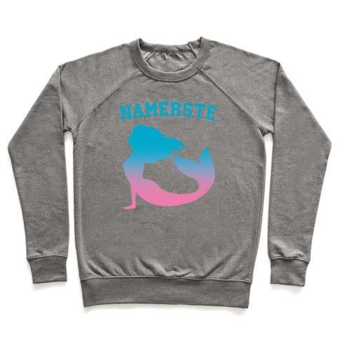 Virgin Teez  Pullover Crewneck Sweatshirt / x-small / Heathered Gray NAMERSTE CREWNECK SWEATSHIRT