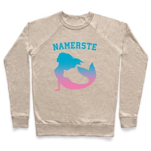 Virgin Teez  Pullover Crewneck Sweatshirt / x-small / Heathered Oatmeal NAMERSTE CREWNECK SWEATSHIRT