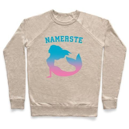 Virgin Teez  Pullover Crewneck Sweatshirt / x-small / Heathered Oatmeal NAMERSTE CREWNECK SWEATSHIRT