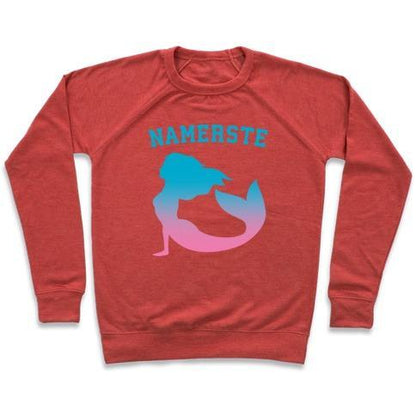 Virgin Teez  Pullover Crewneck Sweatshirt / x-small / Heathered Red NAMERSTE CREWNECK SWEATSHIRT