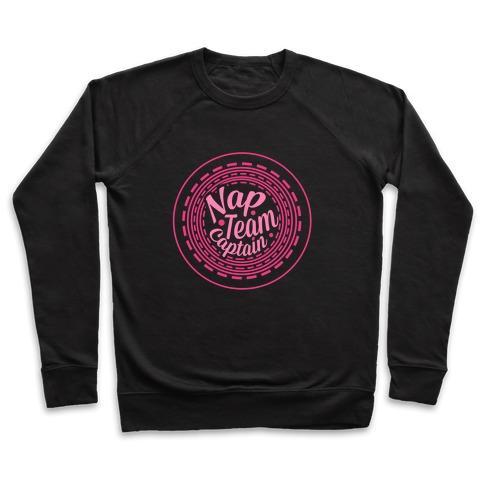 Virgin Teez  Pullover Crewneck Sweatshirt / x-small / Black NAP TEAM CAPTAIN CREWNECK SWEATSHIRT