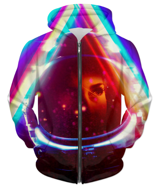 Virgin Teez Sublimation Hoodie Neon UNISEX ZIP HOODIE