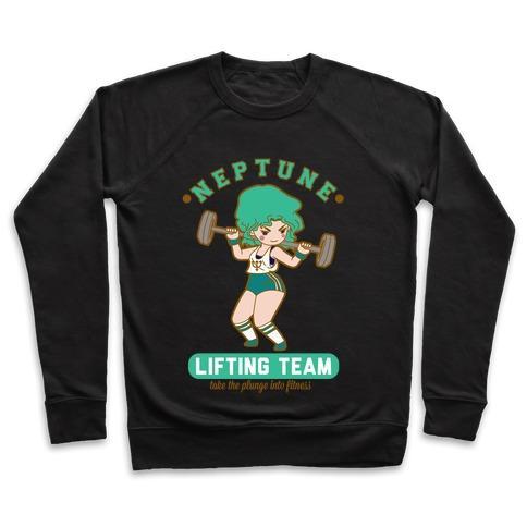 Virgin Teez  Pullover Crewneck Sweatshirt / x-small / Black NEPTUNE LIFTING TEAM CREWNECK SWEATSHIRT