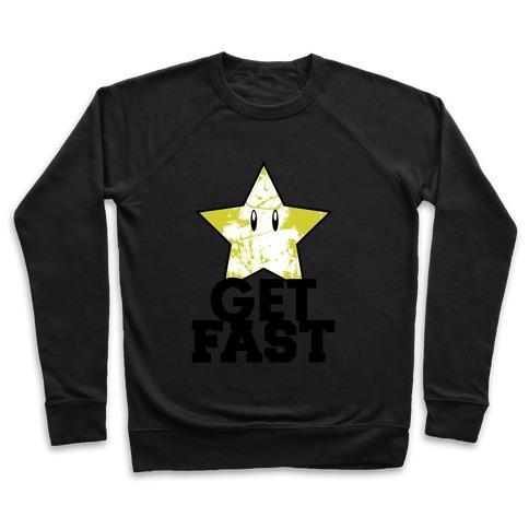 Virgin Teez  Pullover Crewneck Sweatshirt / x-small / Black NERD RUN CREWNECK SWEATSHIRT