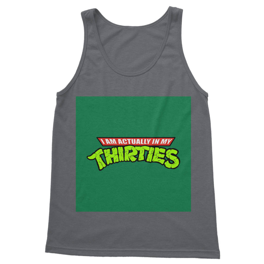 VIRGIN TEEZ Tank Top Dark Grey / S New Classic Adult Vest Top