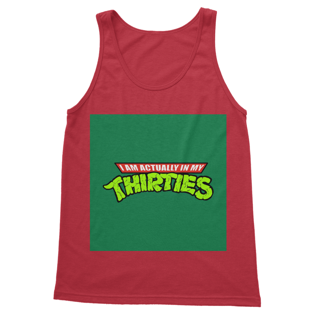 VIRGIN TEEZ Tank Top Red / S New Classic Adult Vest Top