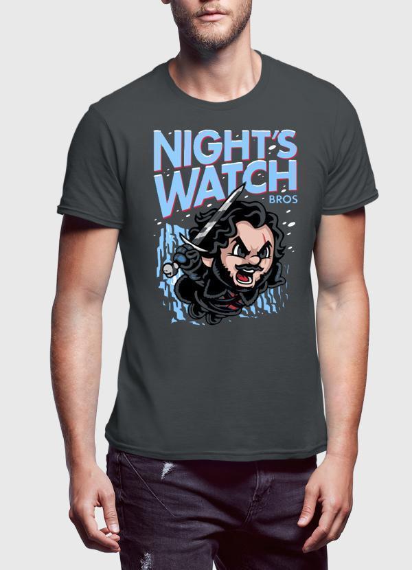 M Nidal Khan T-SHIRT Nights Watch Charcoal T-shirt