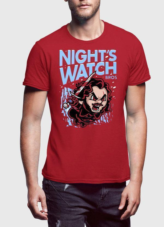 M Nidal Khan T-SHIRT Nights Watch Red T-shirt