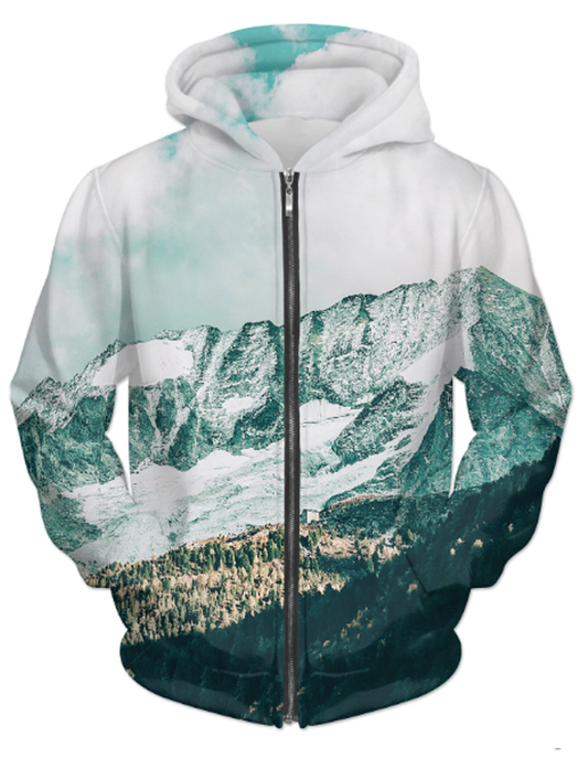 Virgin Teez Sublimation Hoodie Nirvaan UNISEX ZIP HOODIE