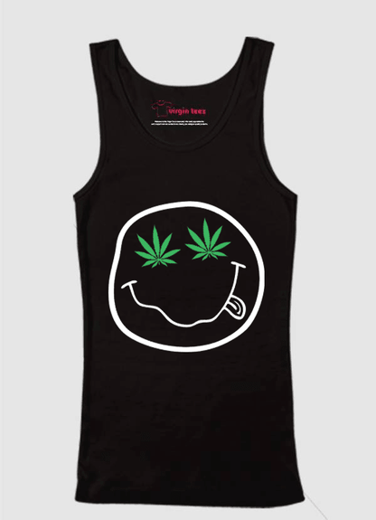 Virgin Teez Tank Top SMALL / Black Nirvana Smile Tank Top