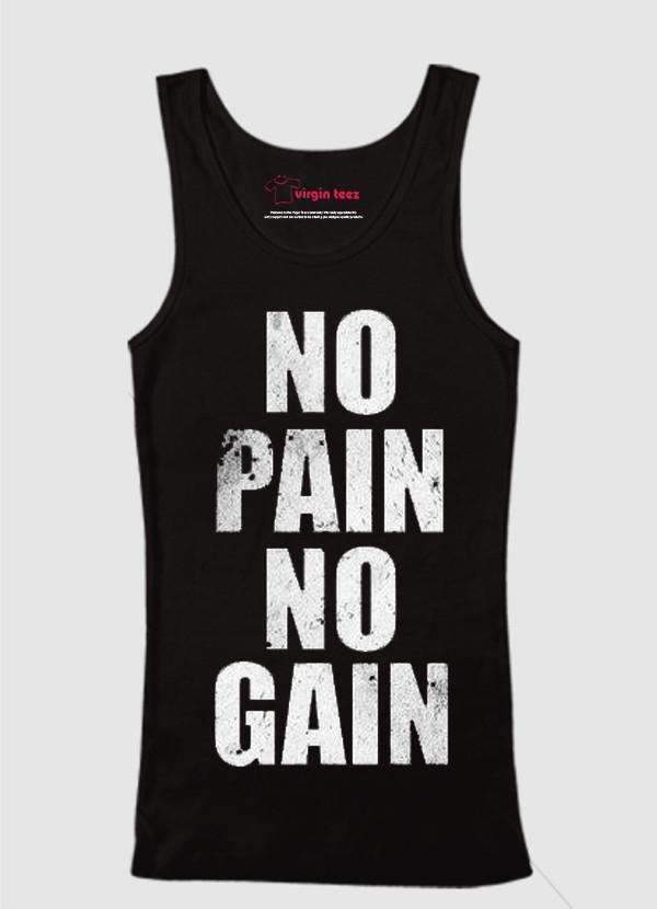 Ali Ahsan Tank Tops No Pain No Gain Tank Top