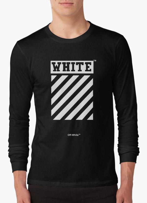 Tommy Nease Full Sleeves T-Shirts Off-White Black BLACK FULL SLEEVES